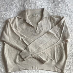 Club Monaco Light Cashmere Polo Sweater